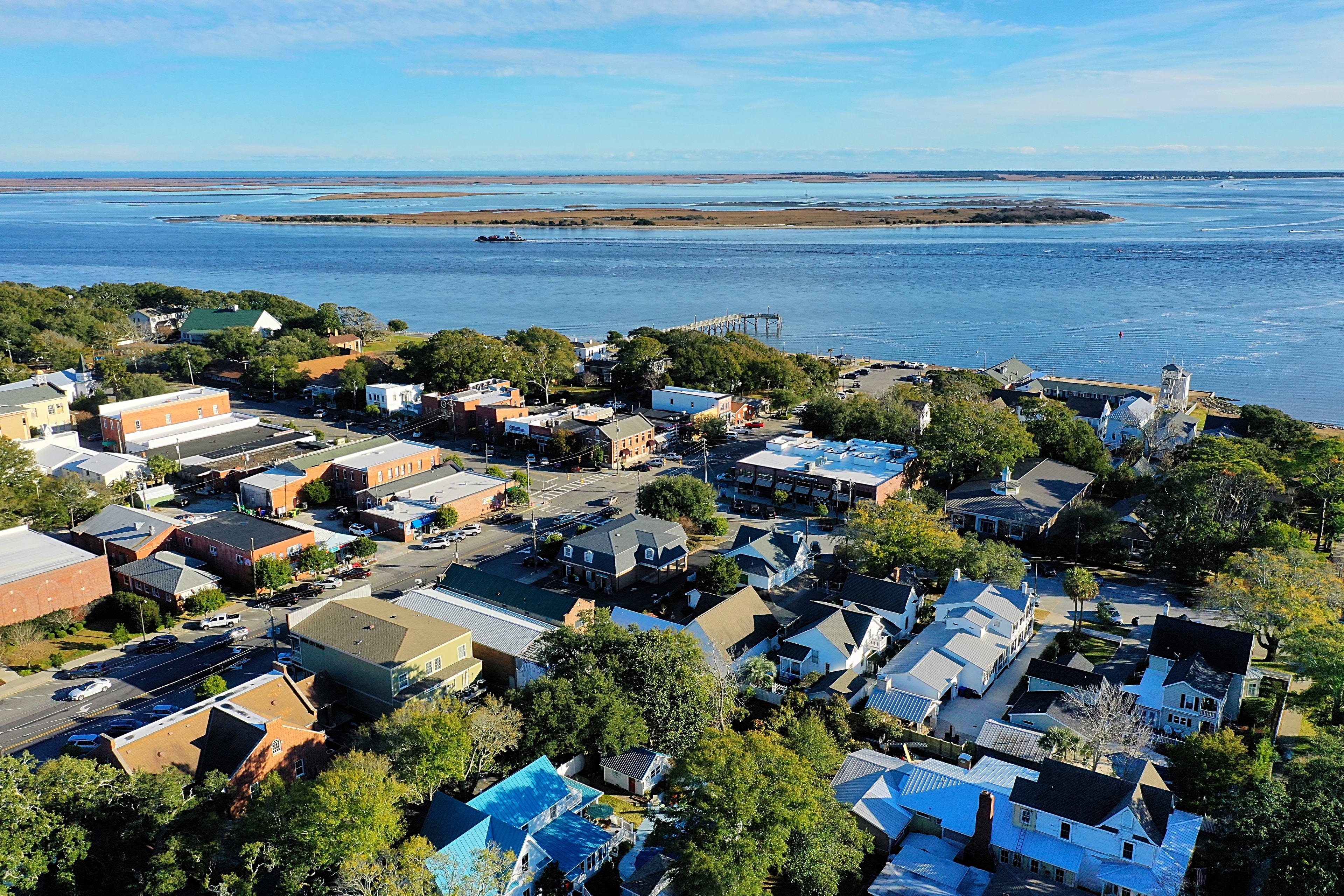 Southport Downtown Aerial