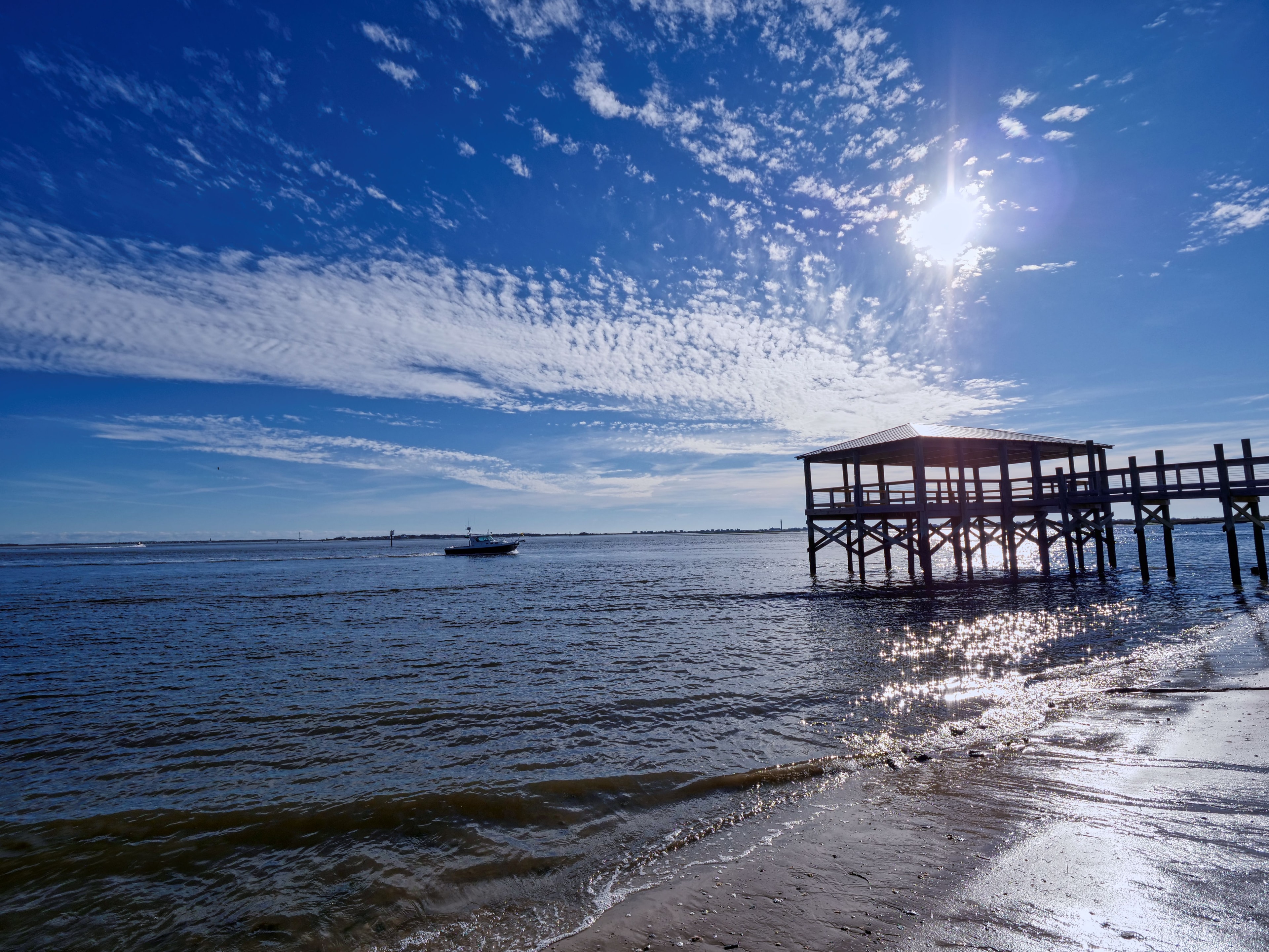 Cape Fear River — Pier & Boat