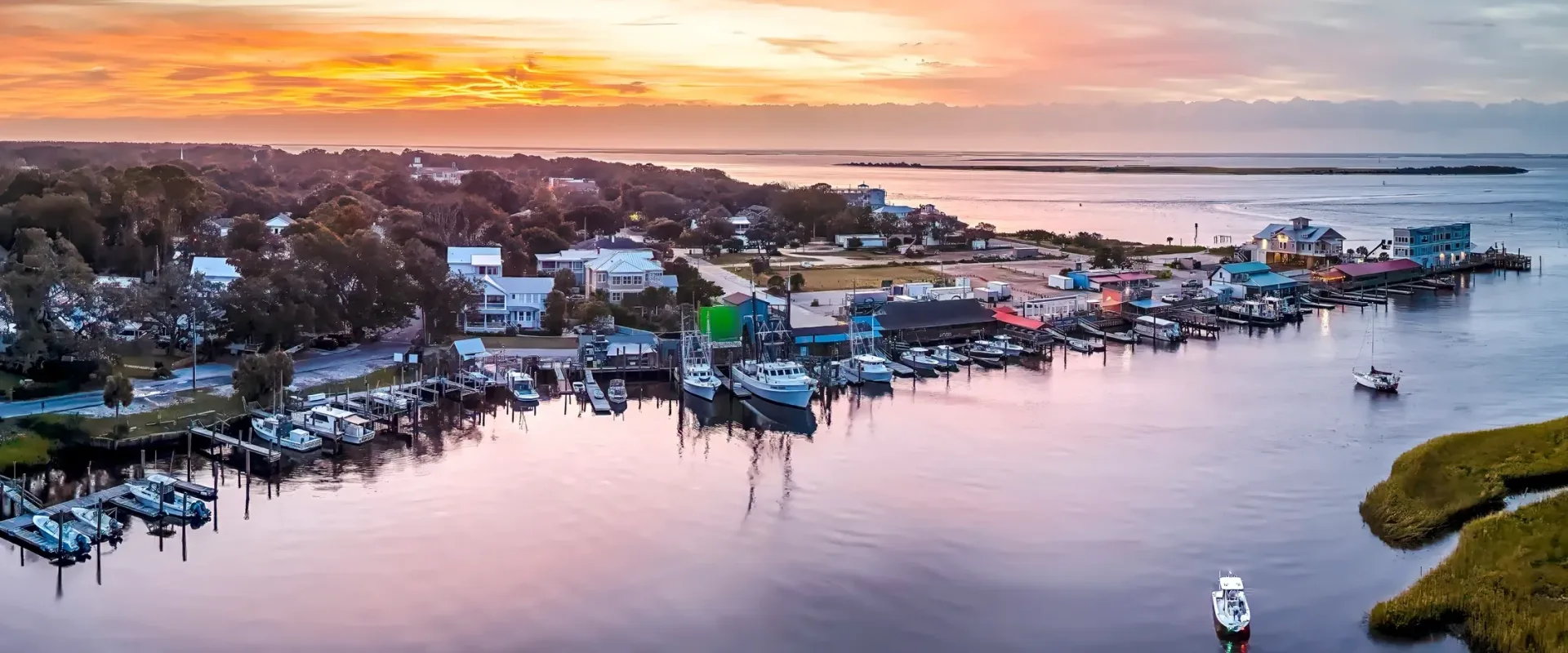 Coastal waterfront at Southport